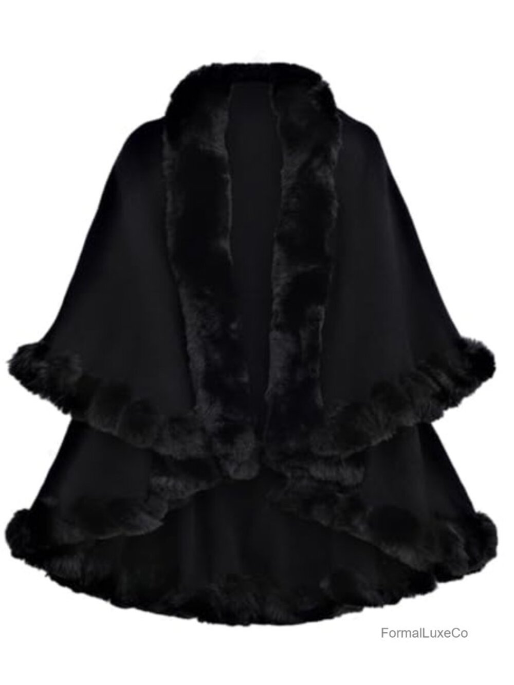 Rex Rabbit Fur Shawl Wrap Women Winter Warm Cloak Bridal Wedding